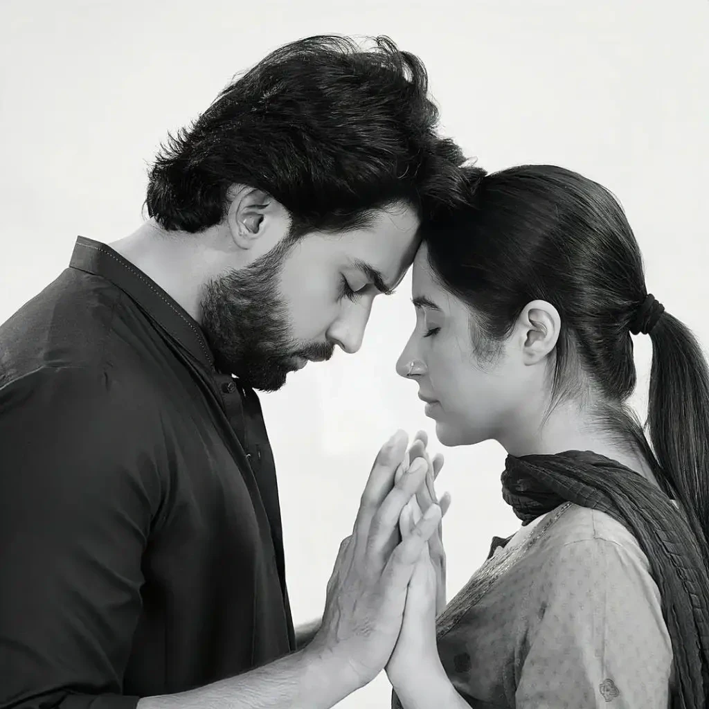 Ahad Raza Mir and Sajal Aly emotional moment in Mann Jogi
